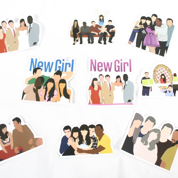 New Girl Jessica Day Y2K Stickers Lot of 23 Never Used Stickers Scrapbook Diary - Picture 3 of 3